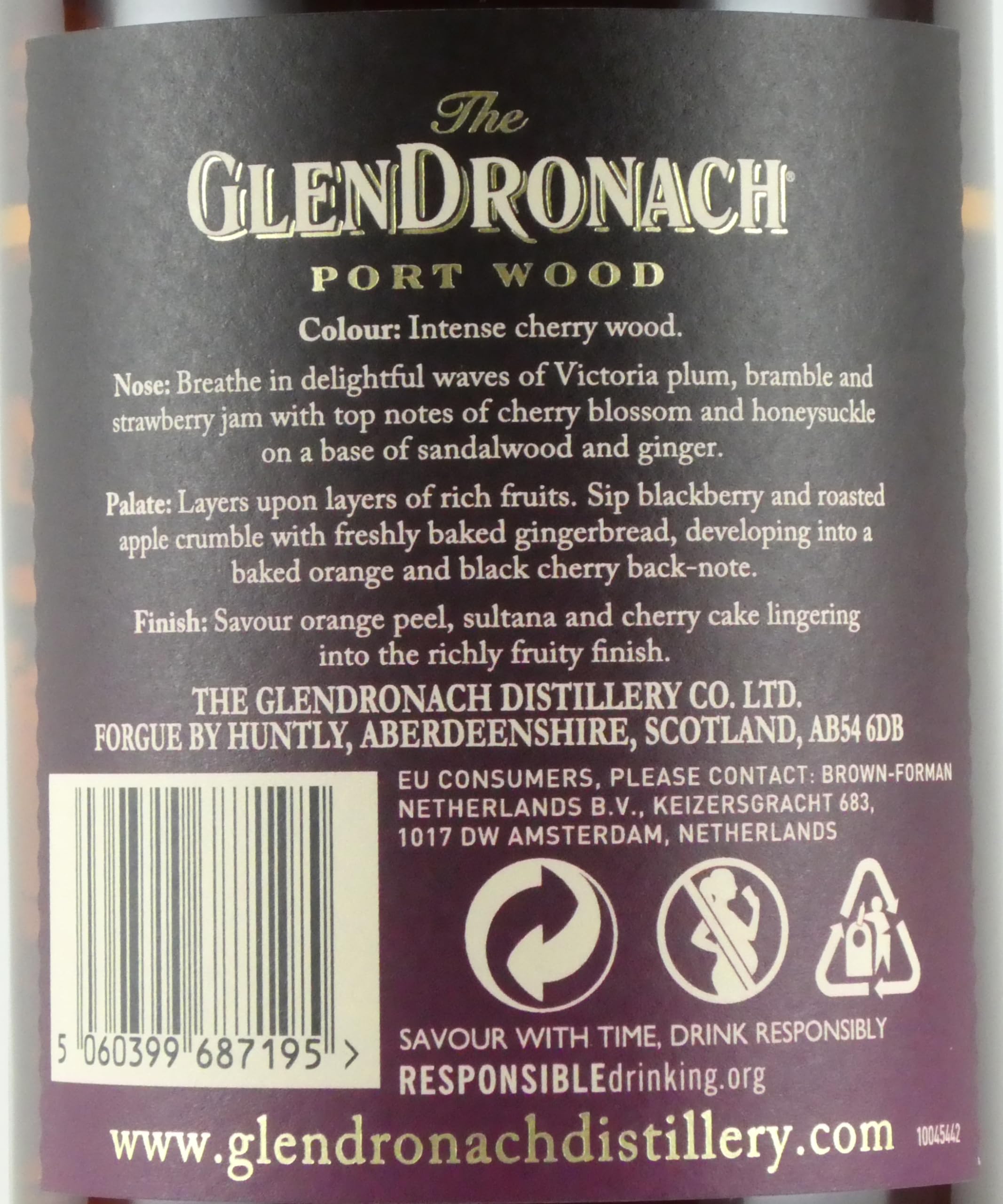 グレンロドロナック　ポートウッド Glendronach Port Wood | The Whisky Barrel
